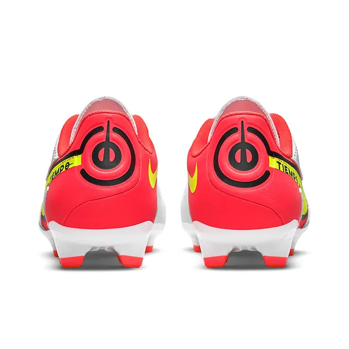 Nike Legend 9 Academy FG/ Soccer Shoes White/Red-4