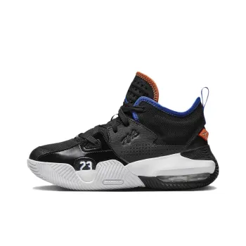 Jordan Stay Loyal 2 2 Cushioned Slip-Resistant Mid-Top Vintage Basketball Shoes GS Black White