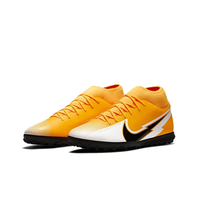 Nike Mercurial Superfly 7 Club TF Turf 'Black Yellow'-2