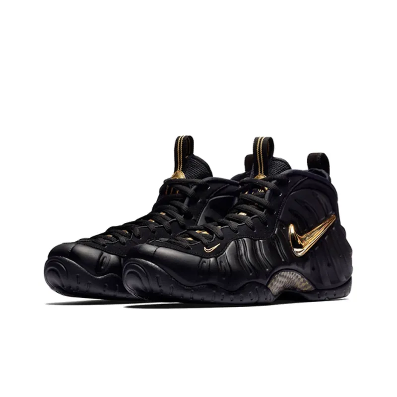 Nike Air Foamposite Pro Black Metallic Gold-2