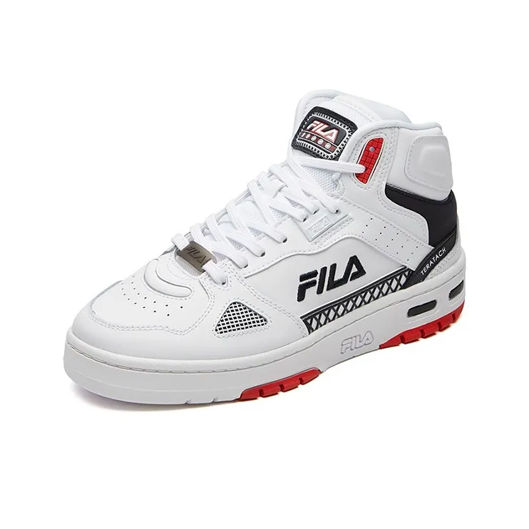 FILA Teratach High Top White/Red/Black Women's-2