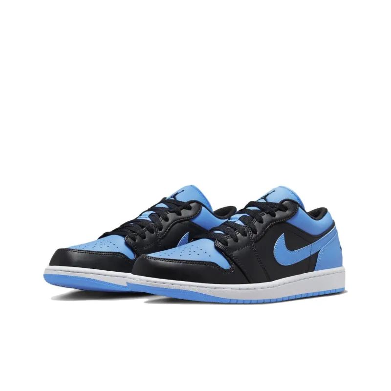 Jordan 1 Low Black University Blue-2