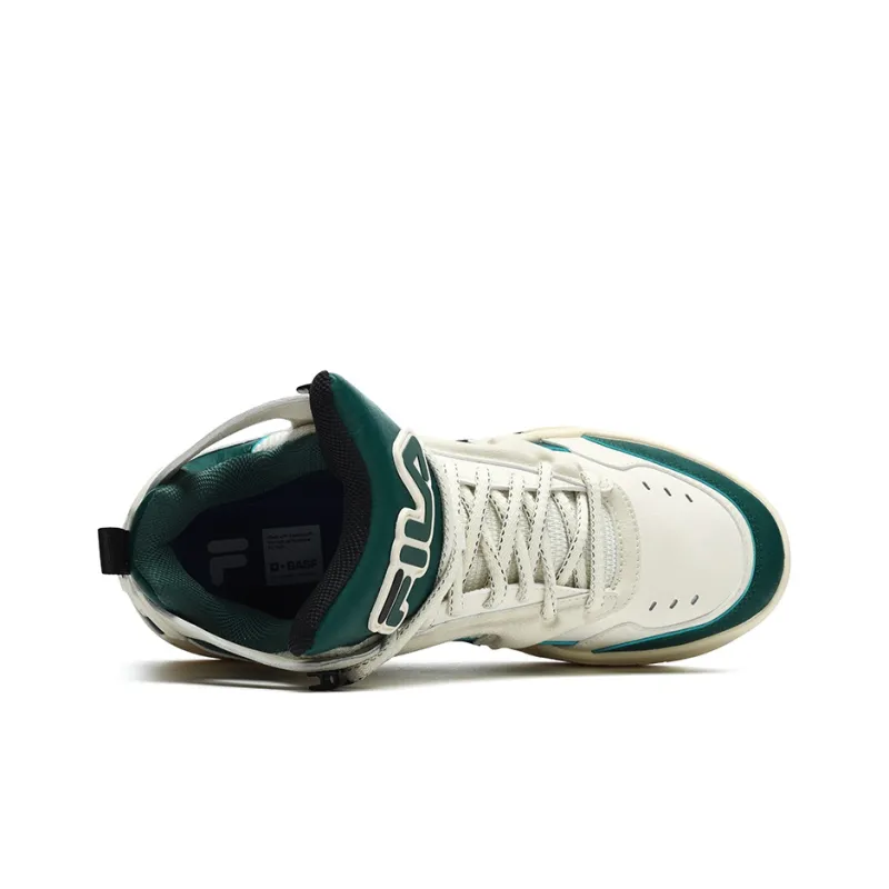FILA FUSION Desperado Vintage Basketball Shoes 'White Green Black'-3