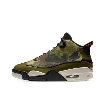 Jordan Dub Zero Cushioning Coverage Lightweight Mid Top Vintage Basketball Shoes GS Camouflage