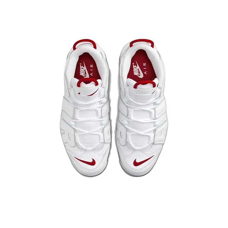 Nike Air More Uptempo 96 White Grey Fog University Red-3