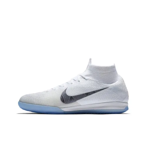 Nike SuperflyX 6 Soccer Shoes Men Mid-Top White/Blue