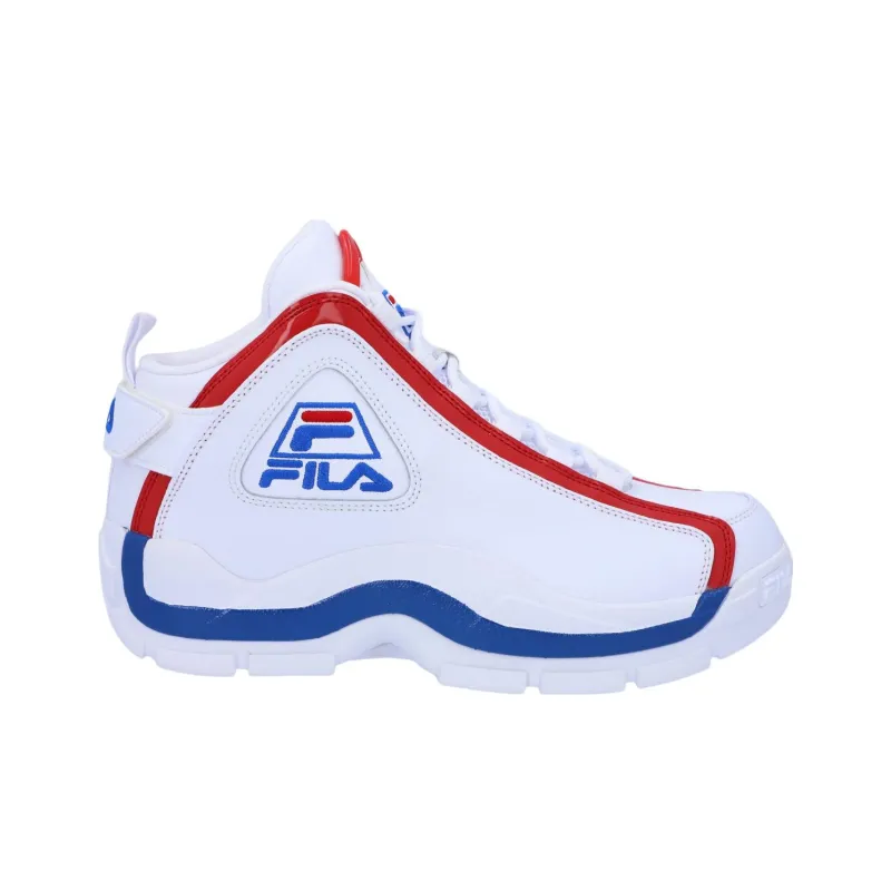 FILA Grant Hill 2 Vintage Basketball Shoes Unisex Mid Top White/Red/Blue-1
