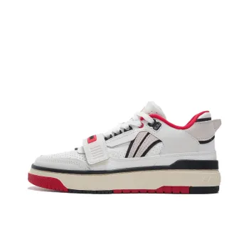 LiNing Rookie Pe Slip Resistant Cushioning Low Top Vintage Basketball Shoes Women's Ecru