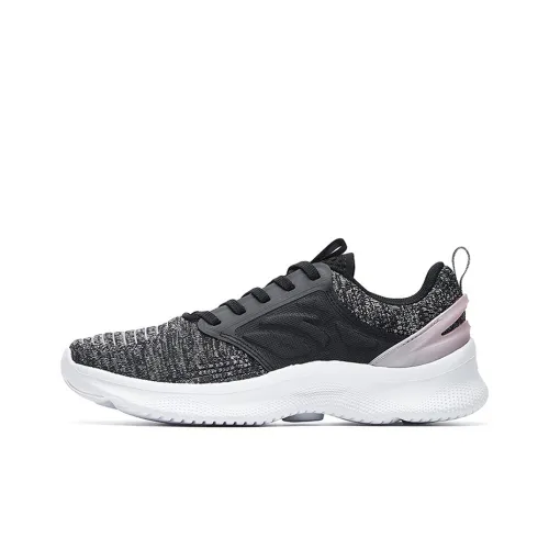 ANTA Training Shoes Women's Low-Top Black/Castle Gray/Metallic Pink