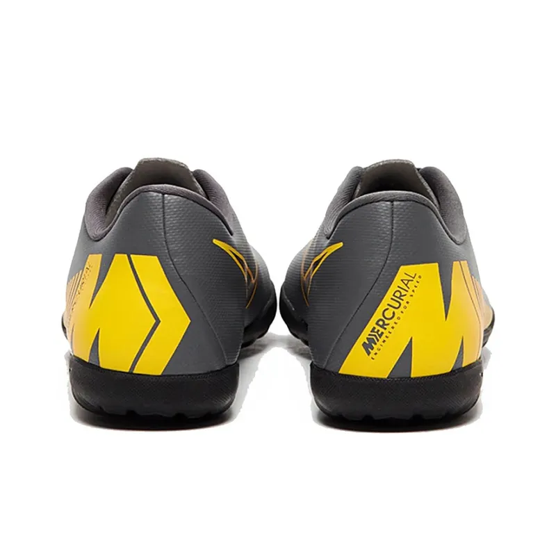 Nike Mercurial Vapor 12 Soccer Shoes Men Low-Top Gray/Yellow-3