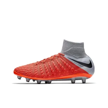 Nike AG Rubber Short Studs Cushioning Anti Slip And Wear Resistant Soccer Shoes Men's Orange Gray