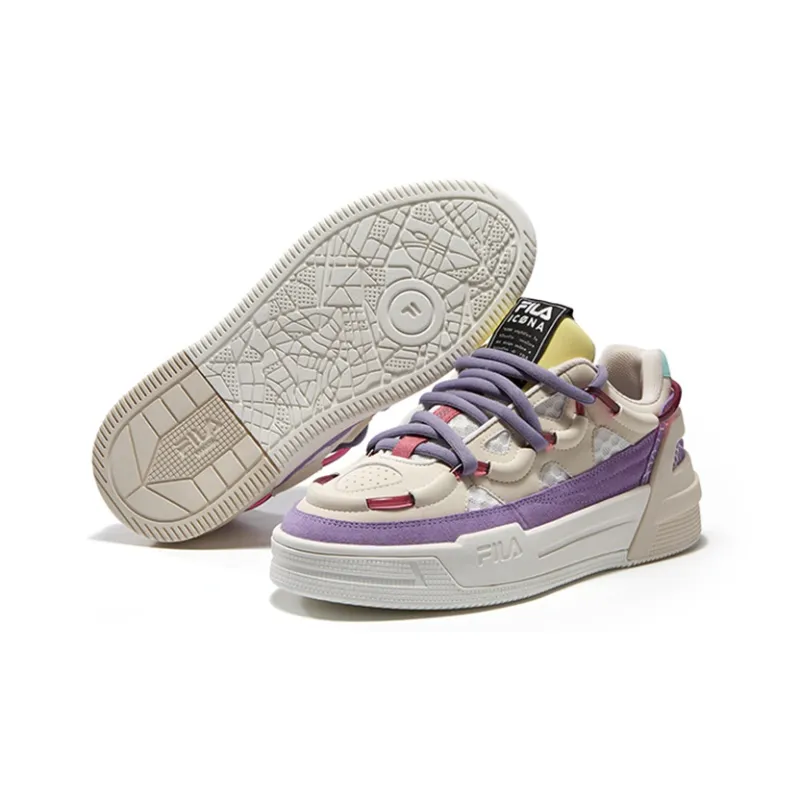 FILA Salto Low Top White/Purple Women's-4