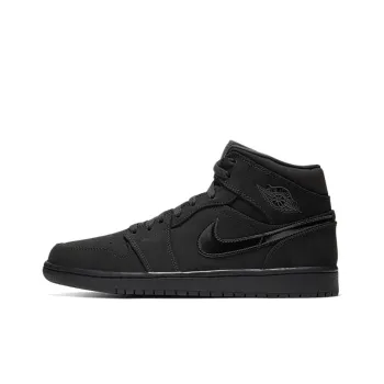 Jordan 1 Mid Triple Black 2020