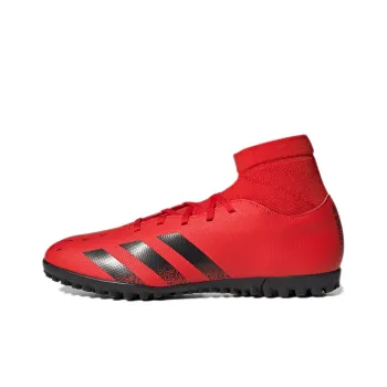 Adidas Predator Freak .4 Wear-Resistant Soccer Shoes Men's Red Black