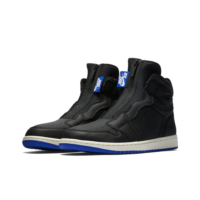 Jordan 1 Retro High Zip Black Hyper Royal-2