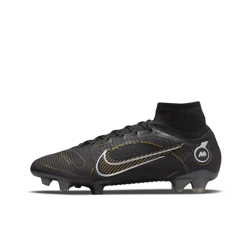 Nike Mercurial Superfly 8 Fg Black Metallic Silver Gold-0