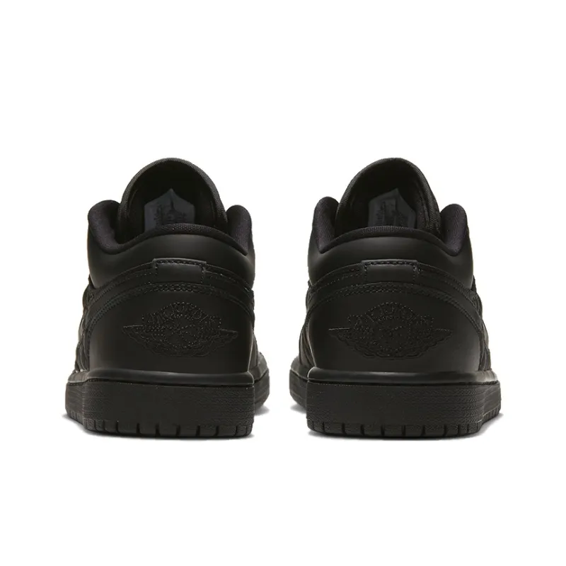 Jordan 1 Low Triple Black Quilted Women's-4
