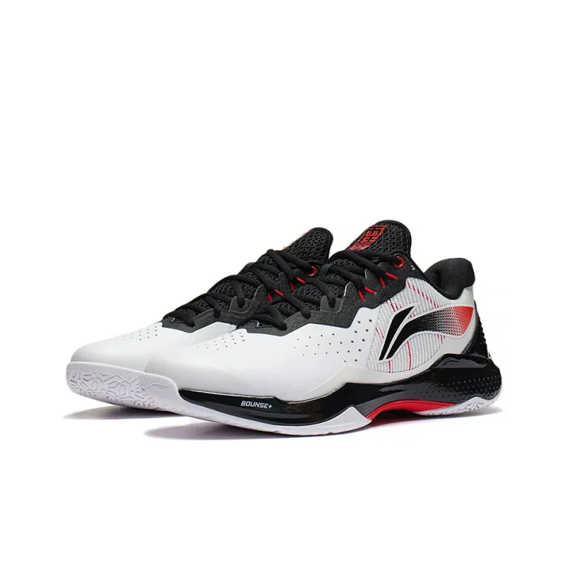 LINING Badminton Shoes Unisex Low Top Standard White/Black-2