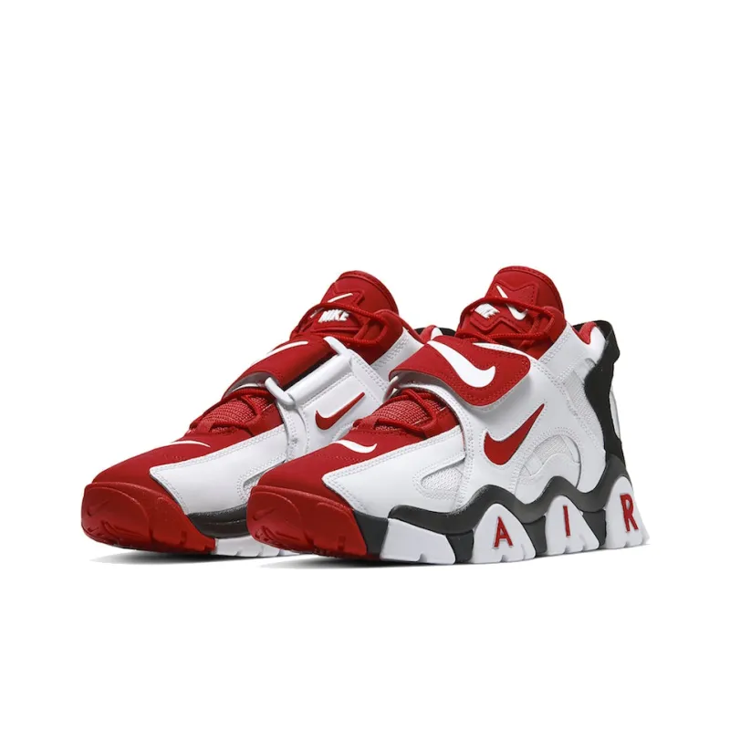 Nike Air Barrage Mid White Black Red-2