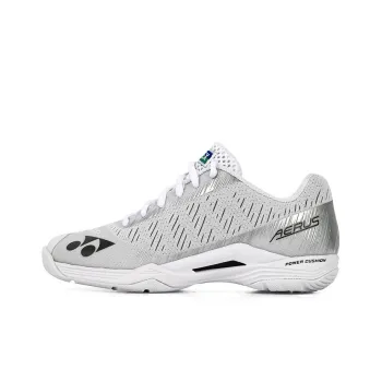 YONEX Power Cushion Badminton Shoes Women's Low Top White Gray Silver
