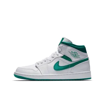 Jordan 1 Mid White Mystic Green