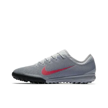Nike Vapor 12 Pro TF Rubber Broken Studs Soft Ground Soccer Shoes Men's Gray Pink