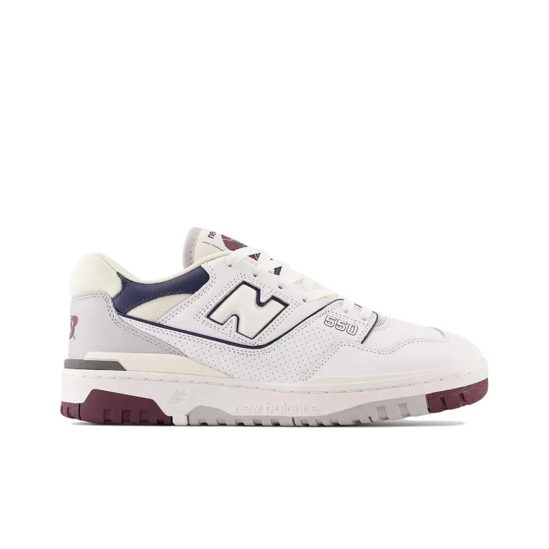 New Balance 550 'White/Indigo/Burgundy' Sneakers-1