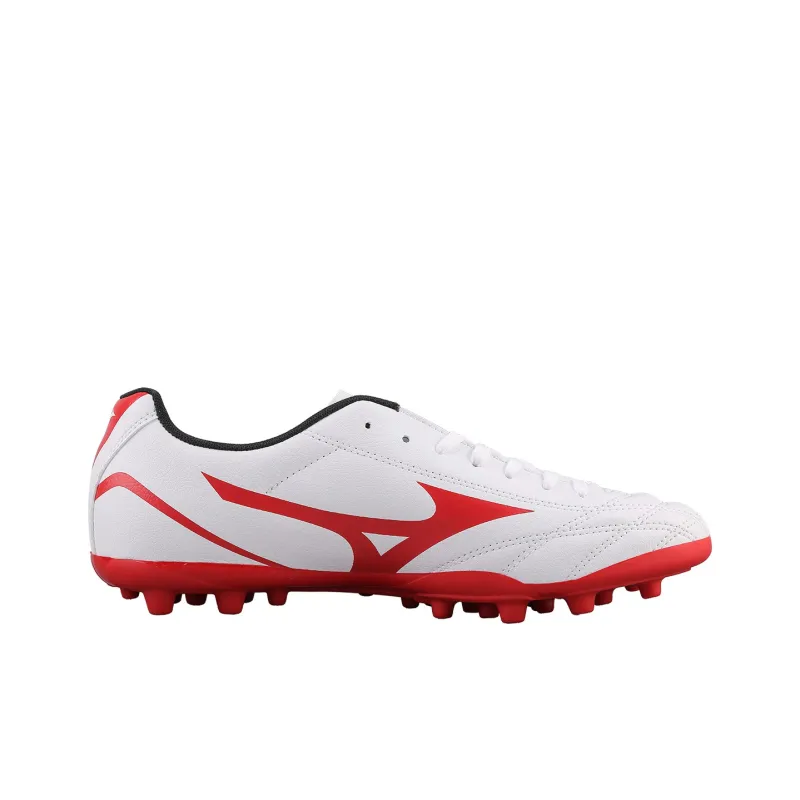Mizuno Potrero Wide Ag Short Nail Soccer Shoes White/Red-1