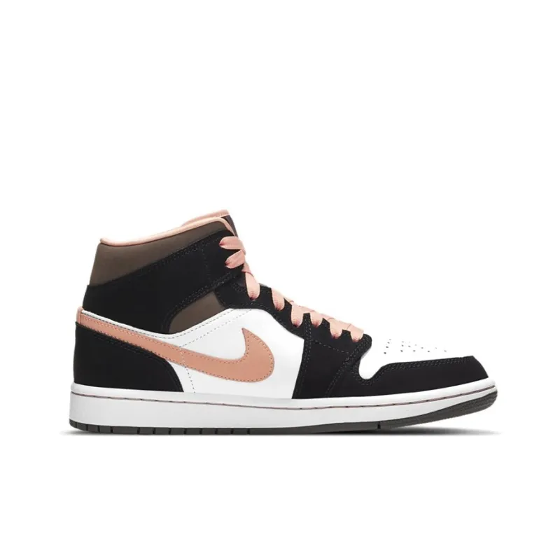 Jordan 1 Mid Peach Mocha Women's-1