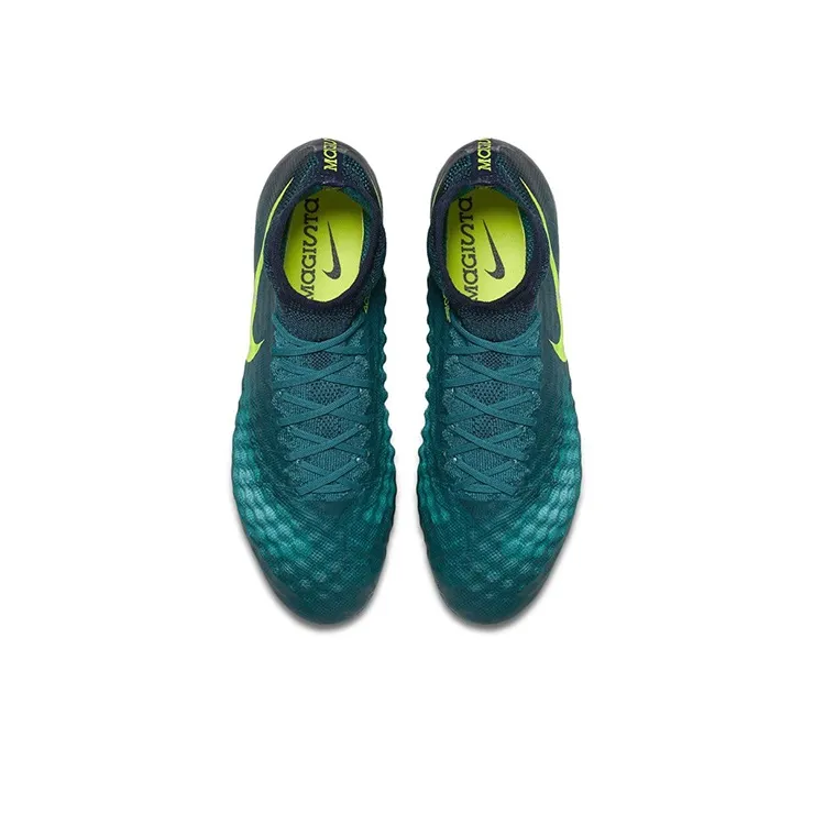 Nike Magista Obra 2 Soccer Shoes Men Mid-Top Green/Yellow-3
