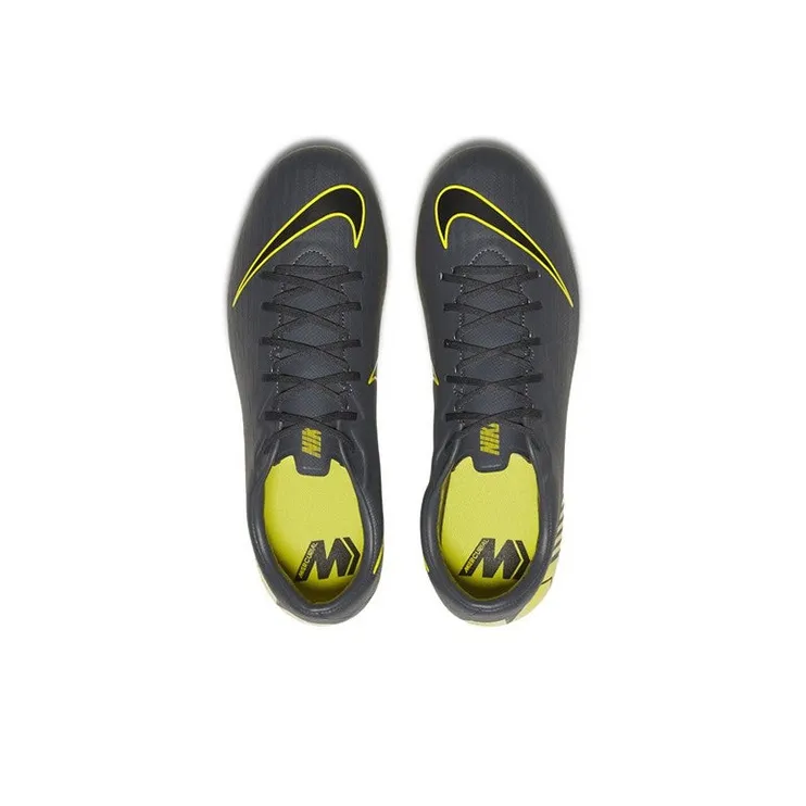 Nike Mercurial Vapor 12 Soccer Shoes Men Low-Top Black/Yellow-2