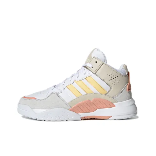 Adidas Neo 5th Quarter Vintage Basketball Shoes Women's Low-Top White/Gray/Pink