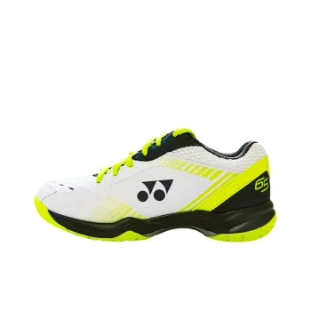 YONEX 65 3 Badminton Shoes Unisex Low Top White Lime