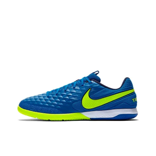 Nike Tiempo Legend 8 Soccer Shoes Unisex Low-Top Blue/Green