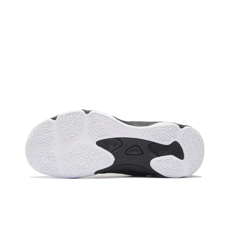 LiNing Ranger6 LITE Cushioned Slip Resistant Abrasion Resistant Low Top Badminton Shoes Unisex Black White-6