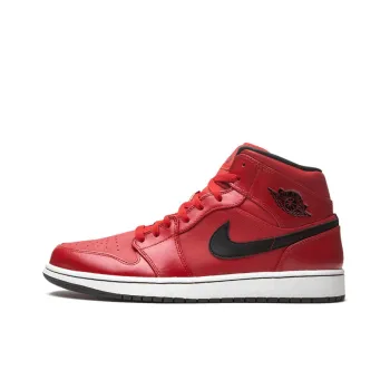 Jordan 1 Mid Gym Red Black Patent