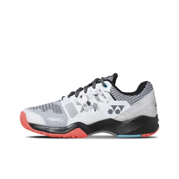 YONEX Shtsale Cushioning Breathable Low Top Badminton Shoes Unisex White Black