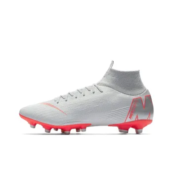 Nike Mercurial Superfly 6 Soccer Shoes Men Mid-Top Gray/Red