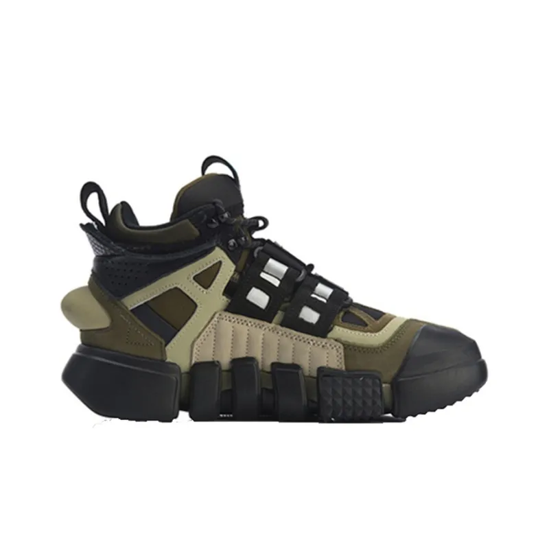LiNing NYFW ACE + Men's High Shoes - Khaki-1