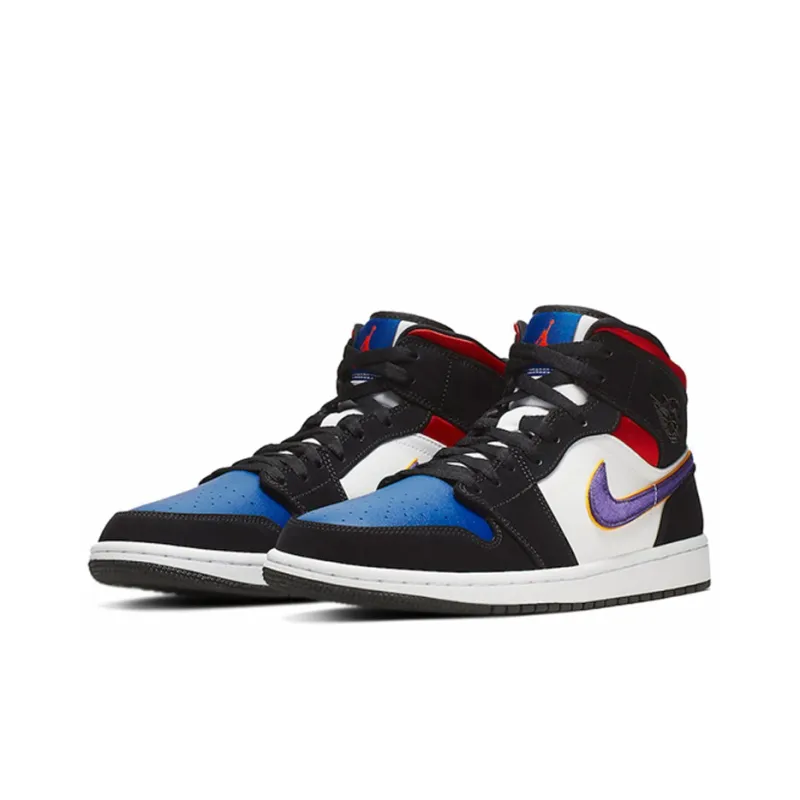 Jordan 1 Mid Lakers Top 3-2