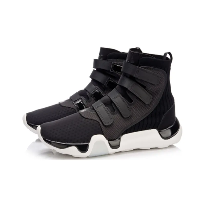LiNing Wade Collection Wade Samurai Cushioning High Top Vintage Basketball Shoes Men's Black-2