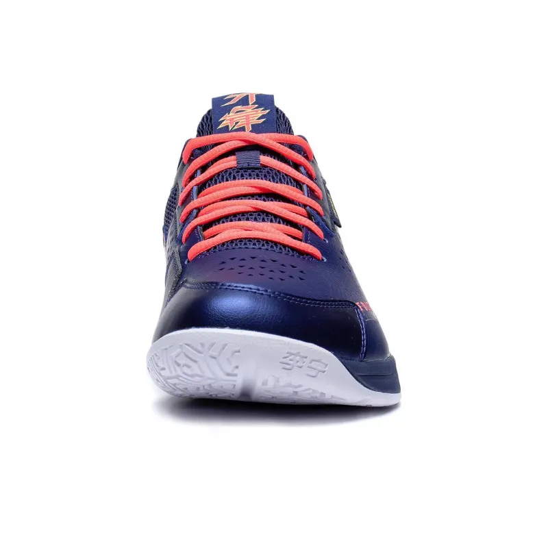 LiNing Blade LITE Blade Lite Cushioned Slip Resistant Abrasion Resistant Low Top Badminton Shoes Unisex Blue Red-4