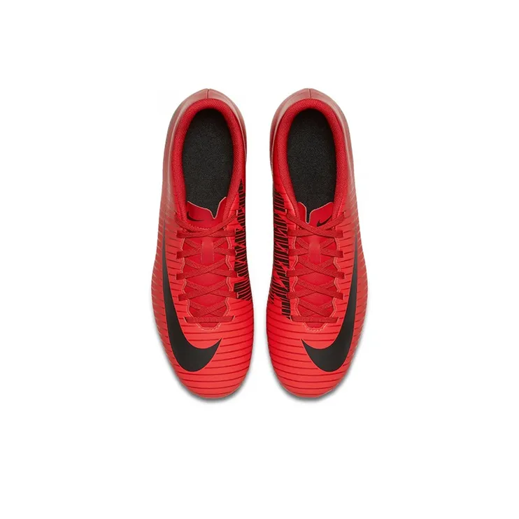 Nike Mercurial Victory FG Rubber Long Studs Cushioning Anti-Slip And Wear-Resistant Soccer Shoes Men's Red Black-3