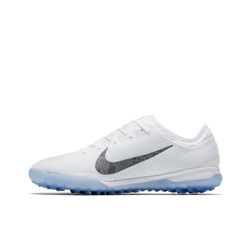 Nike Mercurial Vapor 12 TF Rubber Broken Studs Cushioning Anti-Slip And Wear-Resistant Grass Soccer Shoes Men's White-0
