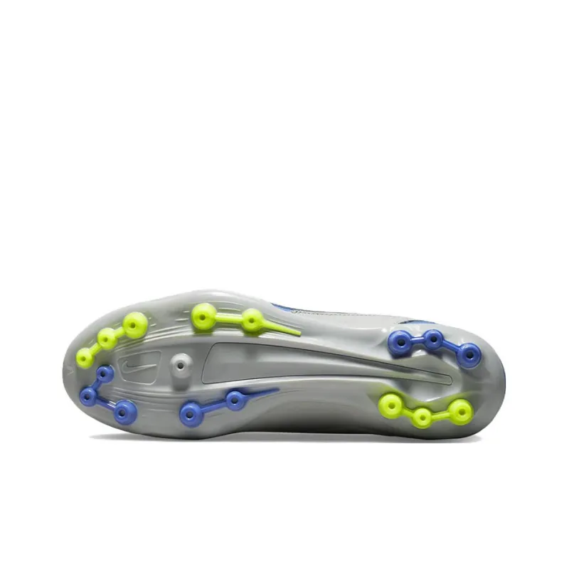 Nike Unisex Legend 9 Pro AG Soccer Shoes Grey/Yellow-5