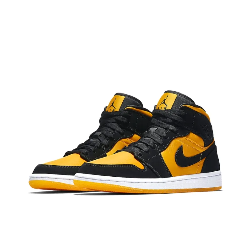 Jordan 1 Mid Black Gold-2