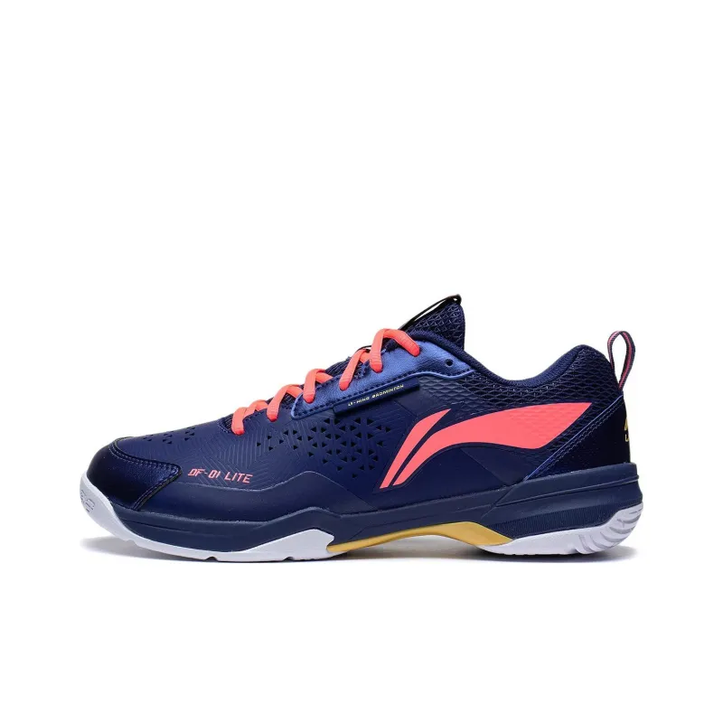 LiNing Blade LITE Blade Lite Cushioned Slip Resistant Abrasion Resistant Low Top Badminton Shoes Unisex Blue Red-0