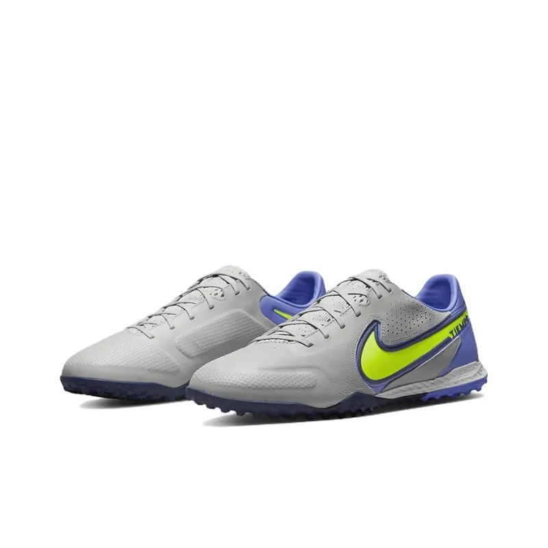 Nike React Legend 9 Pro TF Turf Soccer Shoes Grey/Yellow-2