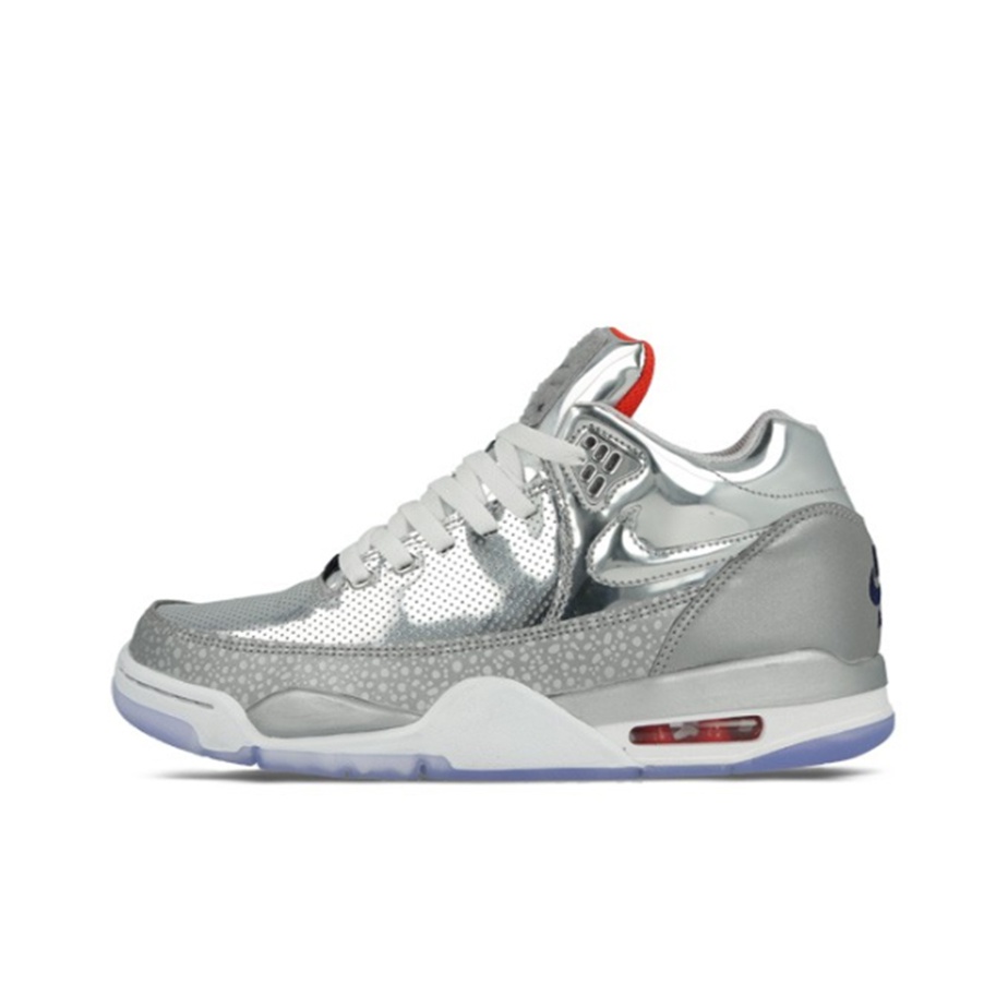 nike flight squad metallic silver