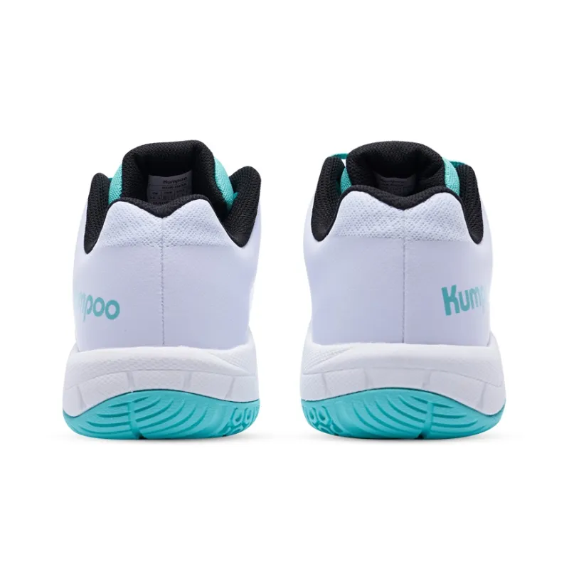 KUMPOO Badminton Shoes Unisex Low Top White-4